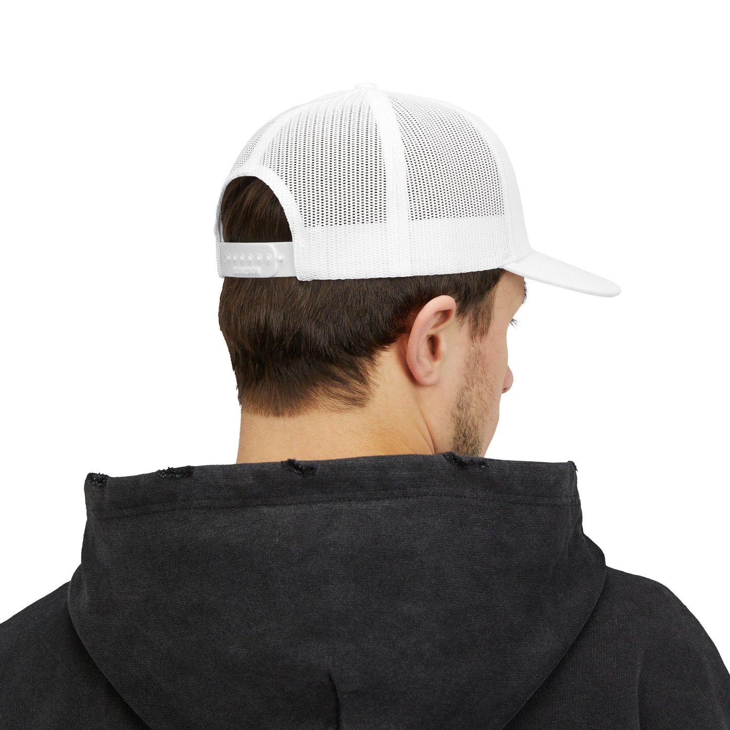 Coffee Lightning Snapback Trucker Cap — "Rise Up Golden" Espresso Design