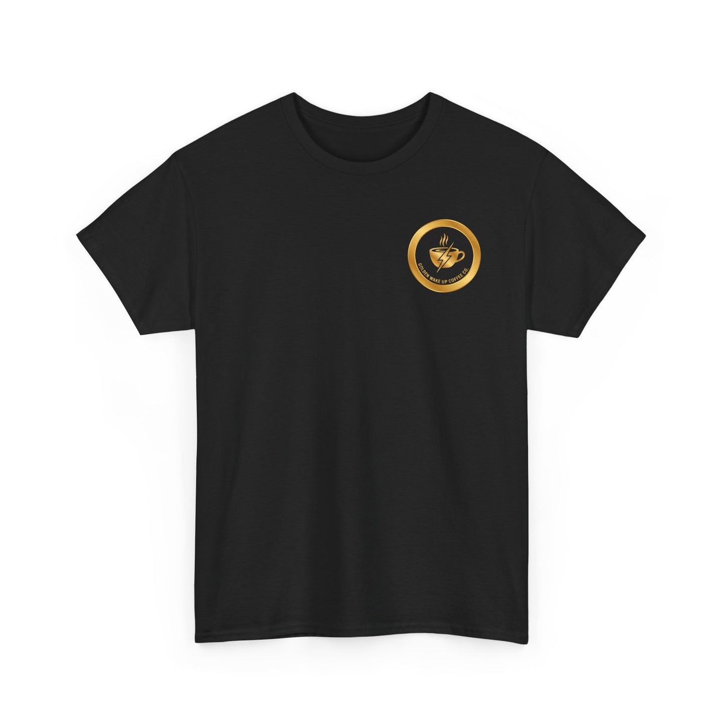 Rise Up Golden Tee — "Rise Up Golden. Show Up Golden." Inspirational Black Cotton T‑Shirt