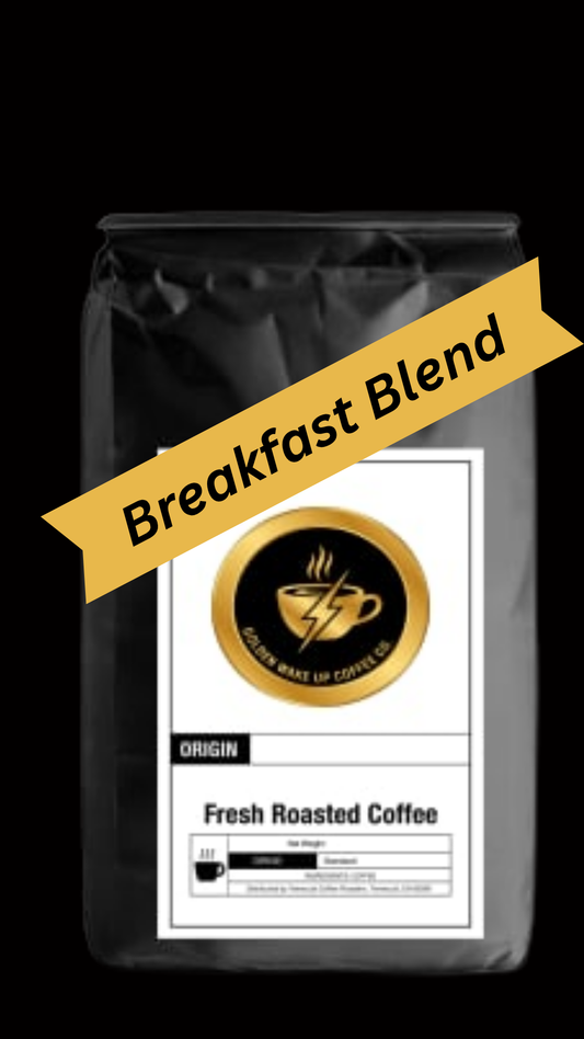 Breakfast Blend Coffee — Smooth Medium Roast, South American Blend | Golden Wake Up