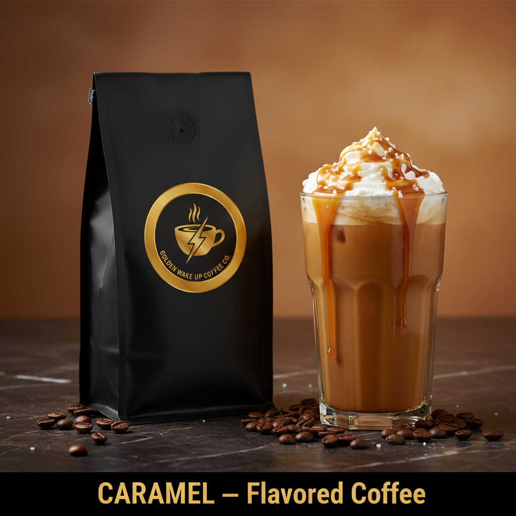 Caramel Flavored Coffee Ad - Inspired