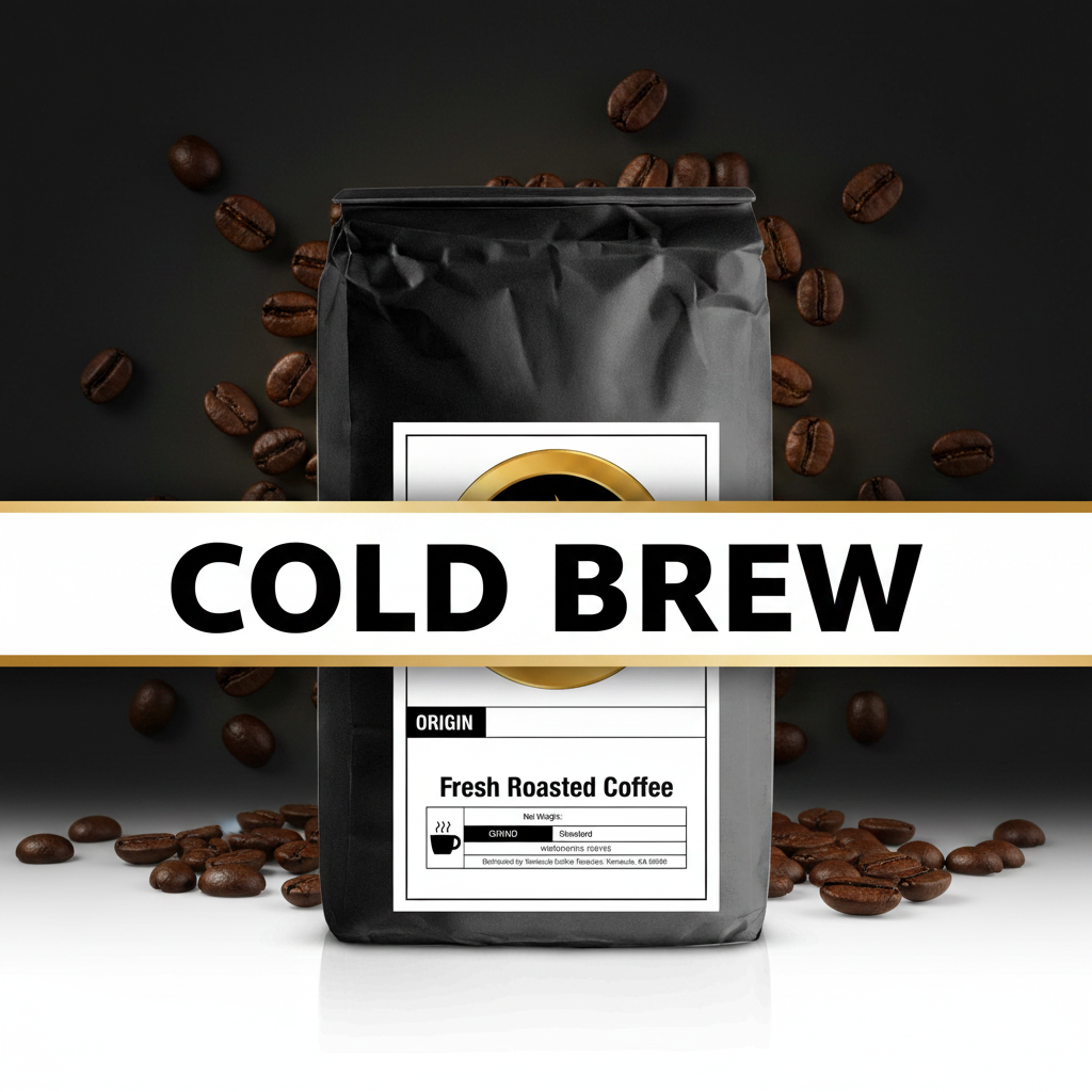 Cold Brew Bag with Text Banner