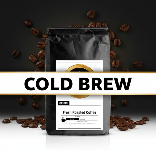 Cold Brew Bag with Text Banner