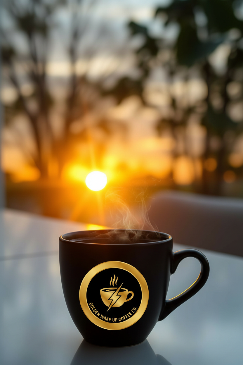 Golden Wake Up Sunrise with Steam