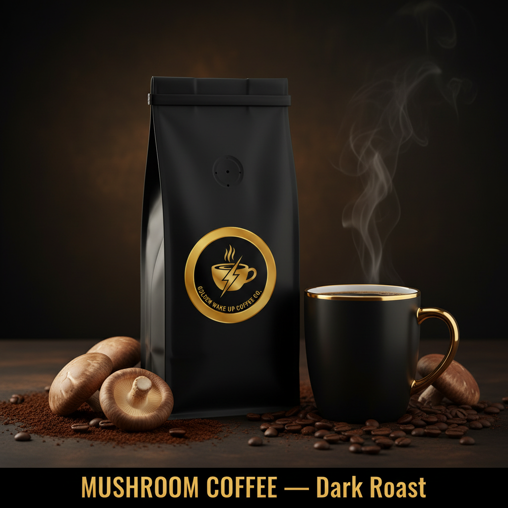 Mushroom Coffee Dark Roast Ad - Corrected