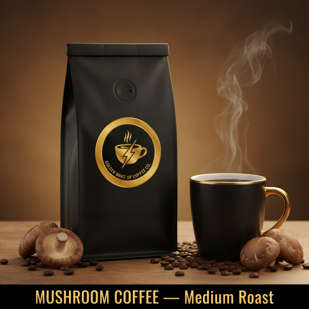 Mushroom Coffee Medium Roast Ad