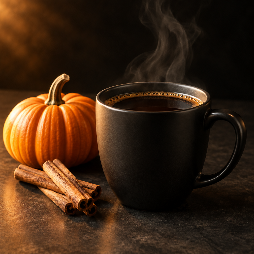 Realistic Pumpkin Spice coffee showcase image